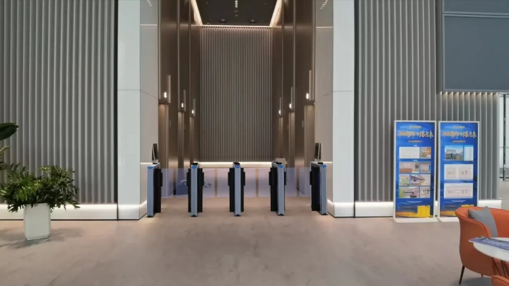 Office building access control gate
