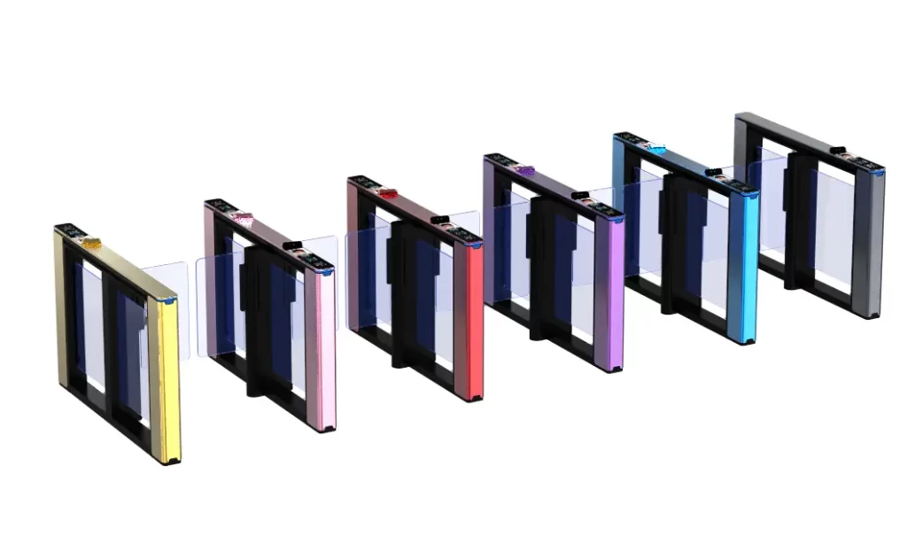 Face recognition pedestrian access gate