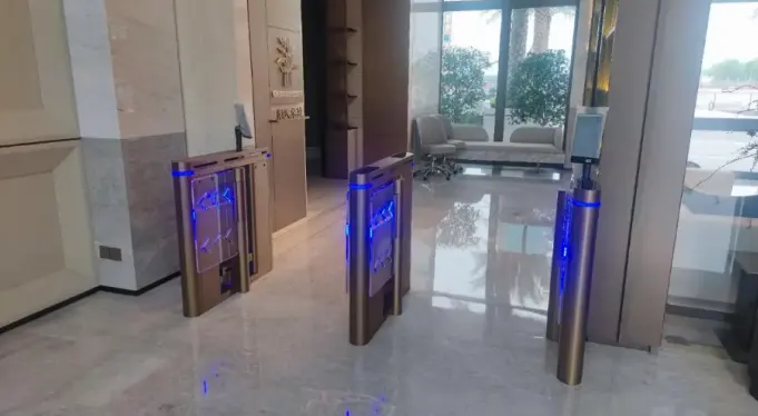Facial Recognition Turnstile Systems For Office Building