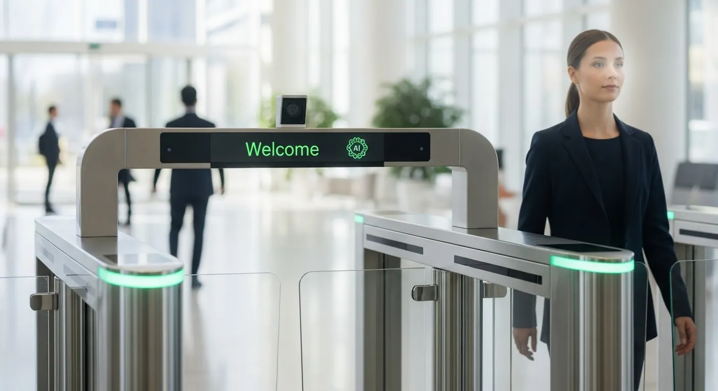 AI intelligent pedestrian gate