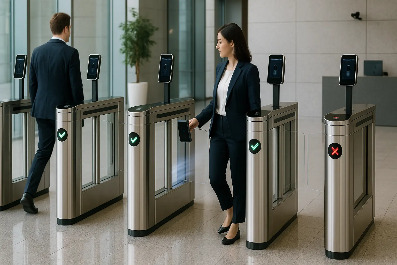 biometric speed gate turnstile