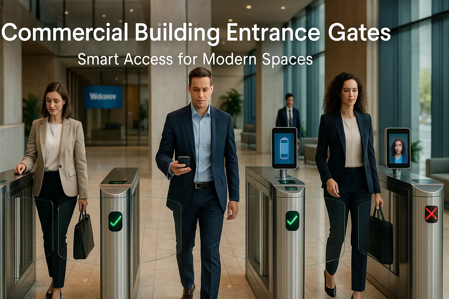 commercial building entrance gate