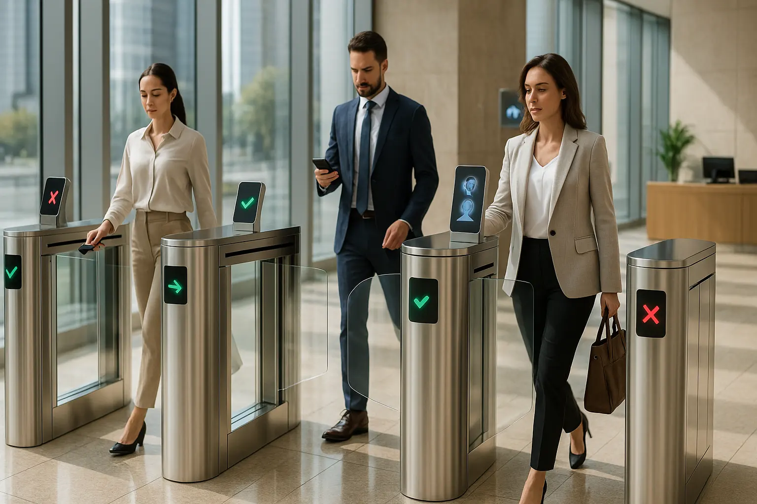 Dubai high-speed speed gate for building entrance