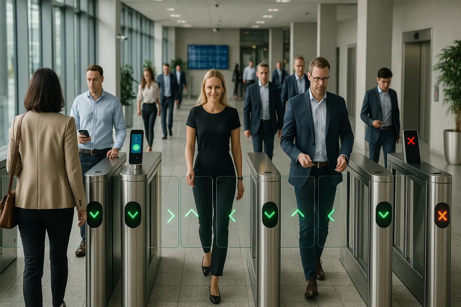 Germany high-throughput speed gate pedestrian access