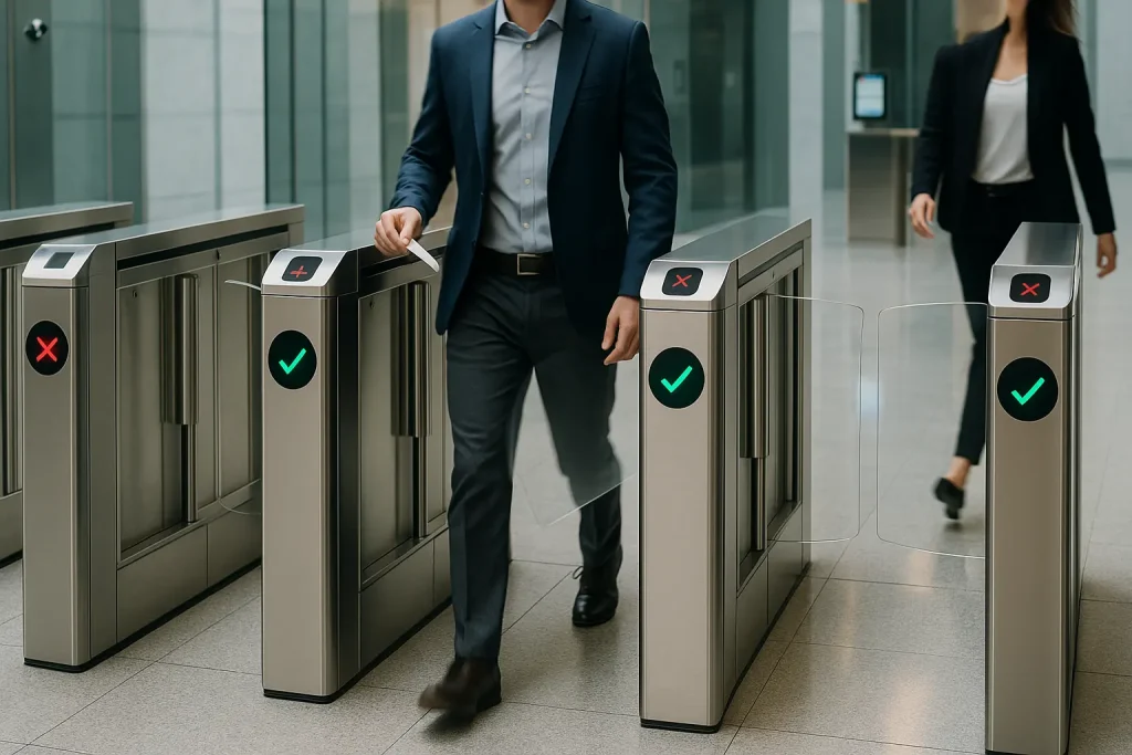 high-speed pedestrian turnstile