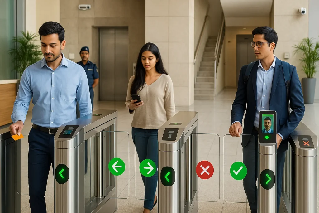 India pedestrian speed gate access control