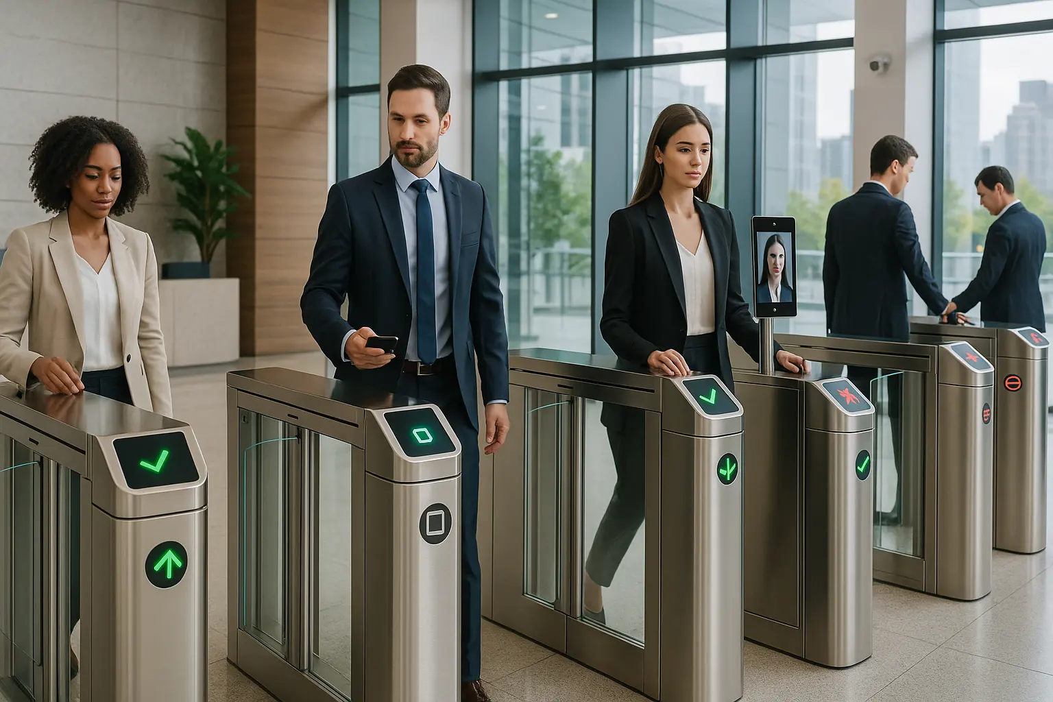 New York speed gate turnstile system