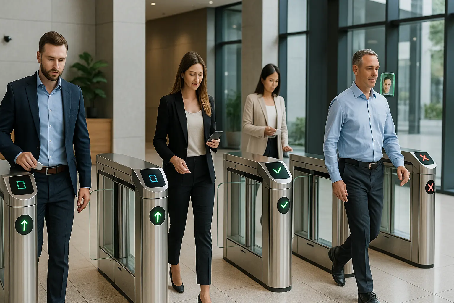 Sydney high-speed pedestrian turnstile gate