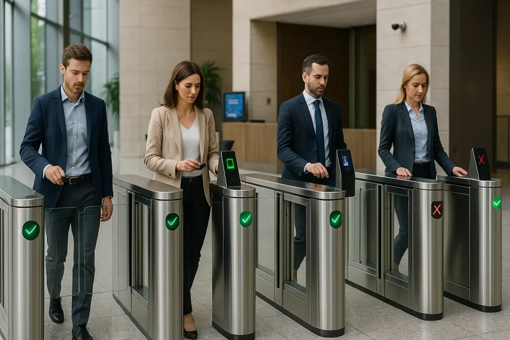 UK speed gate turnstile access control