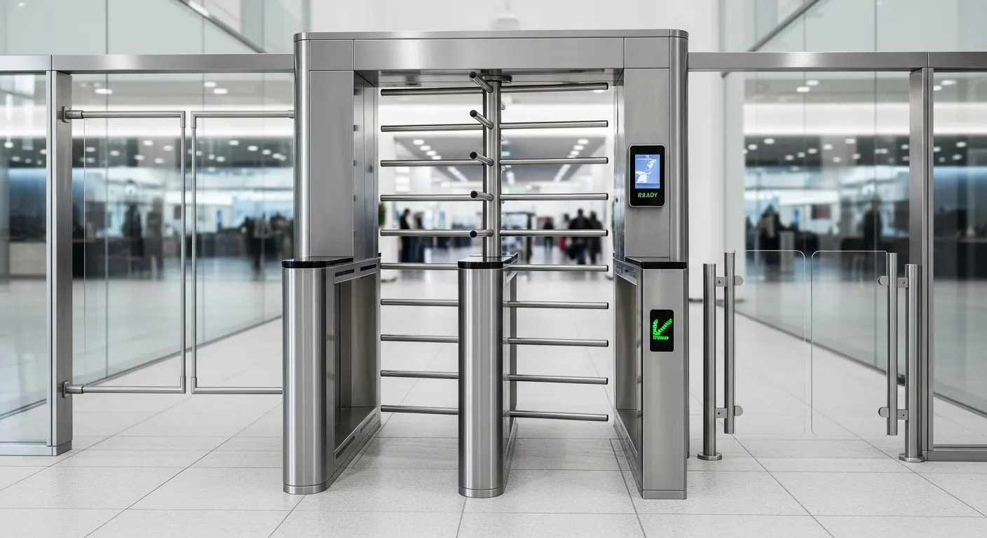 access control turnstile full height