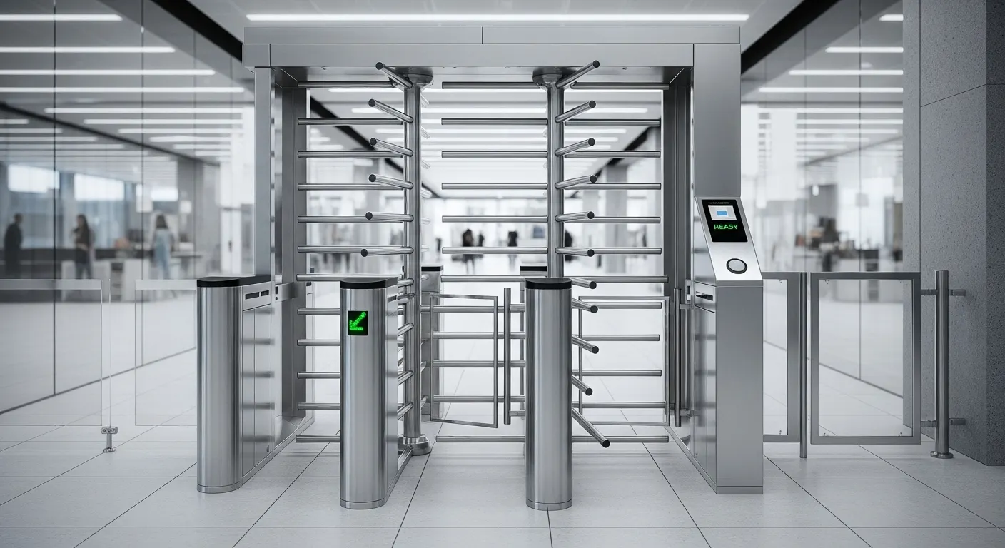 access control turnstile full height