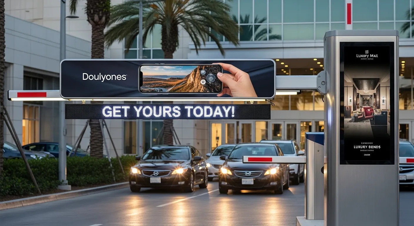 advertising barrier gates