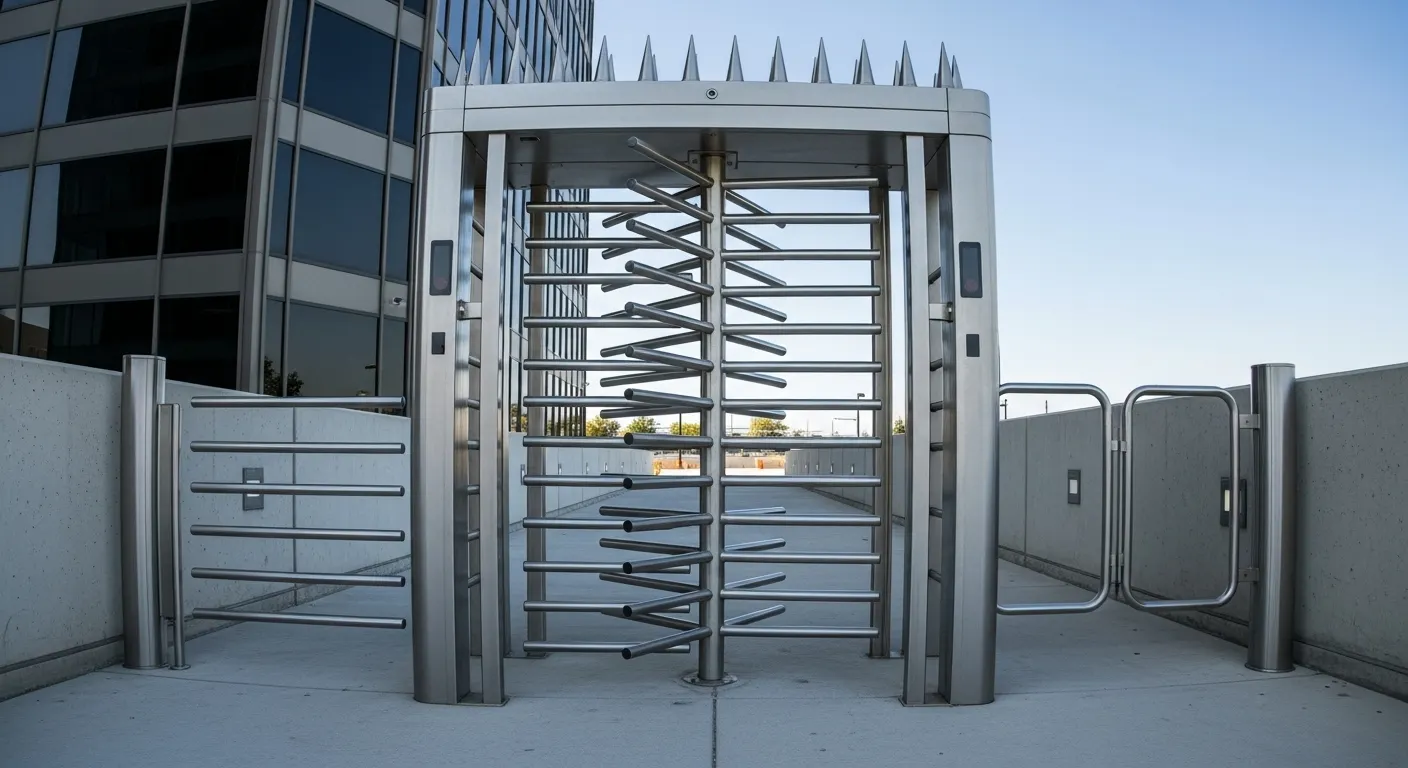anti climbing swing turnstile