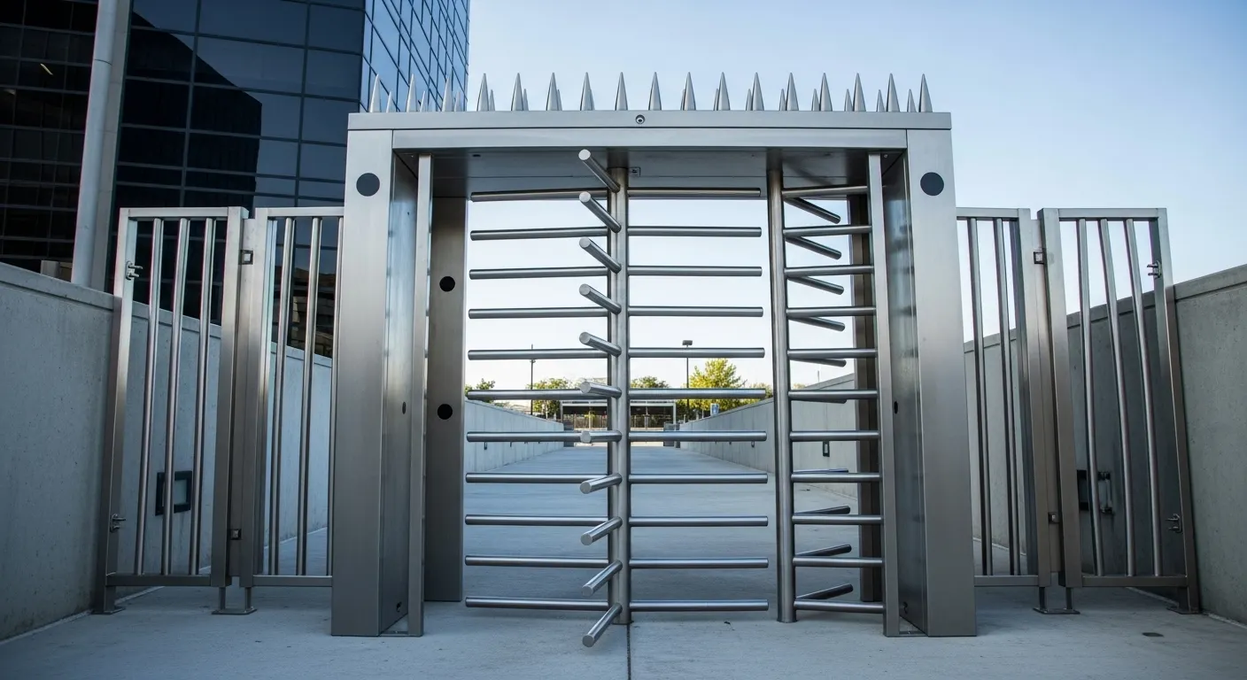 anti climbing swing turnstile