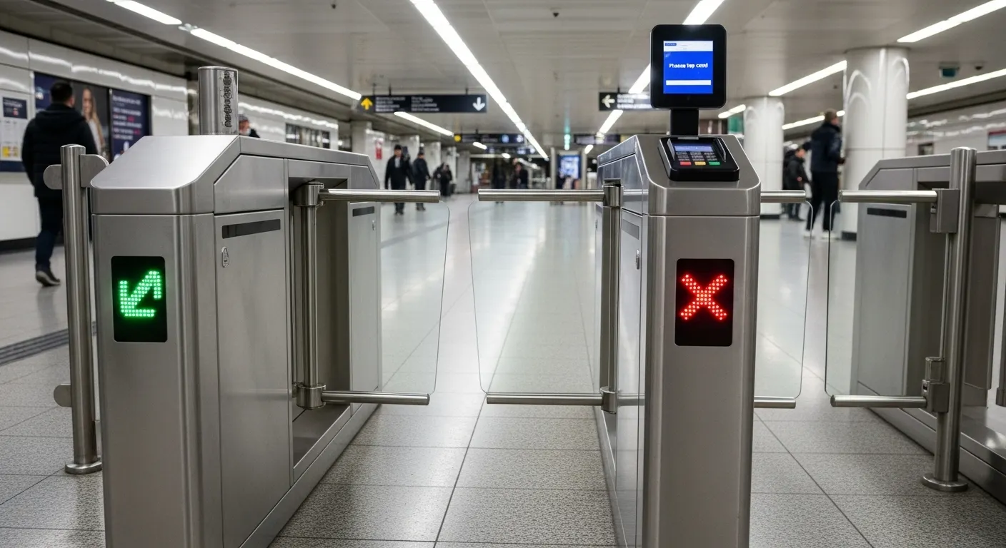 anti pinch turnstile gate