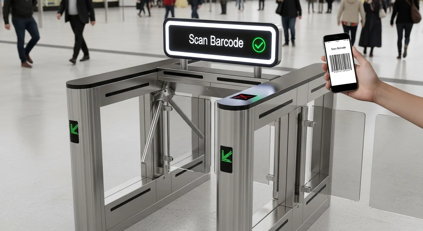 barcode turnstile gate

