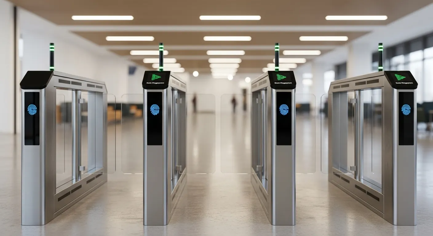 biometric pedestrian turnstiles gate supplier