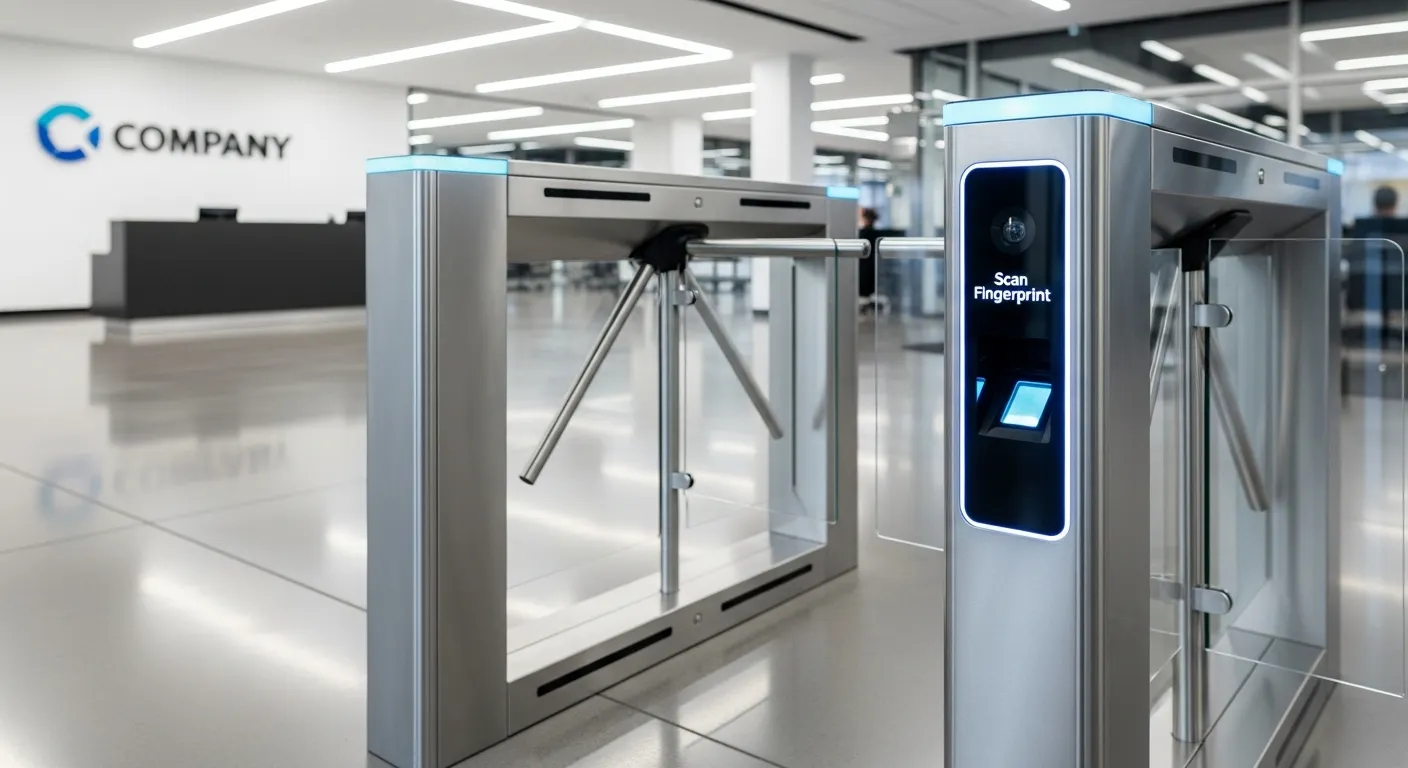 biometric turnstile gate