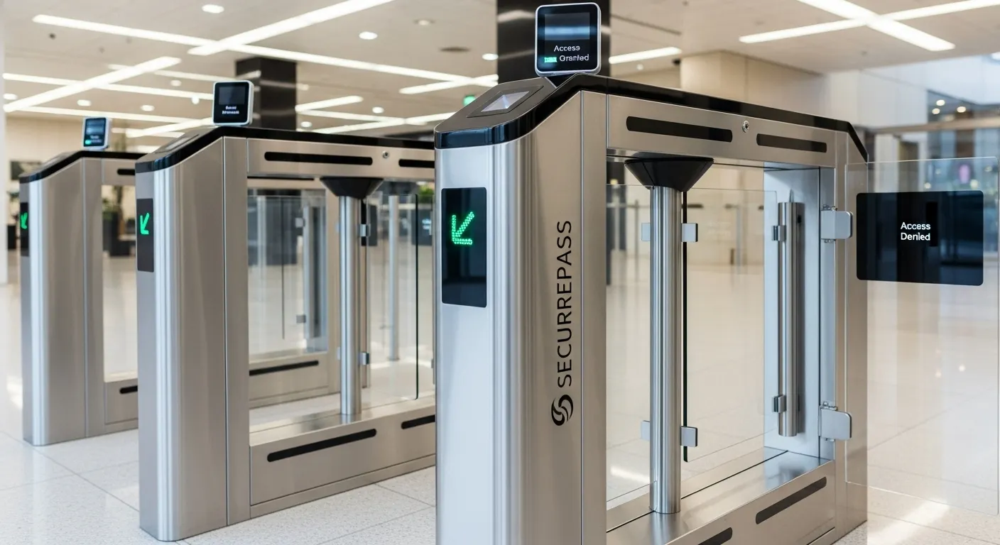 biometric turnstile gates manufacturer with fingerprint scanner