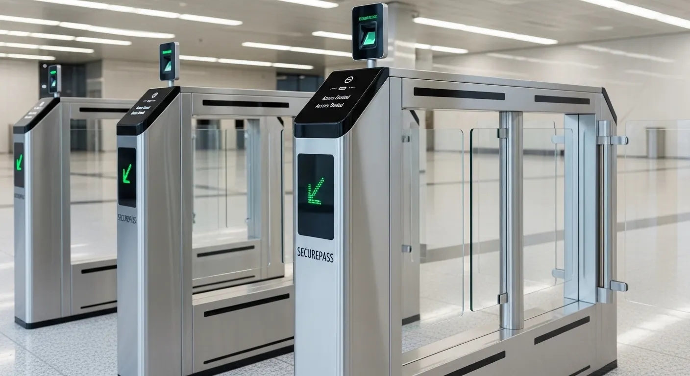 biometric turnstile gates manufacturer with fingerprint scanner