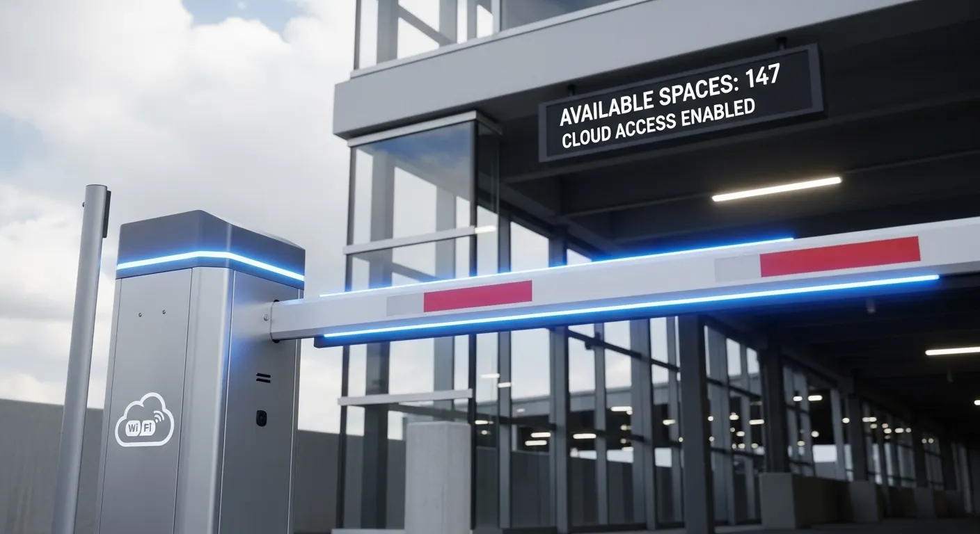 cloud based parking barrier gate
