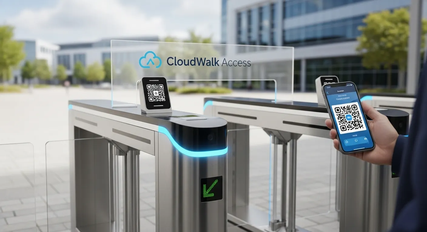 cloud based pedestrian access gate system