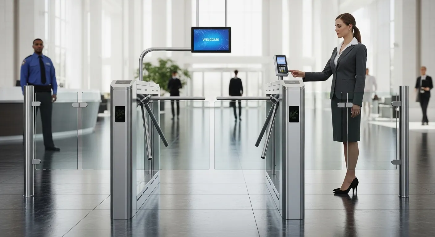 commercial entry turnstile solution