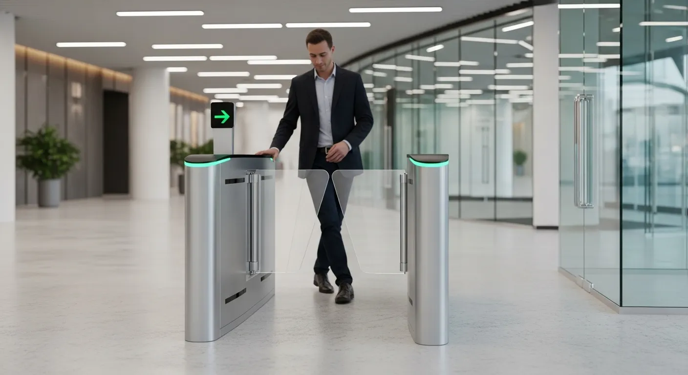 Barrière compacte à volets