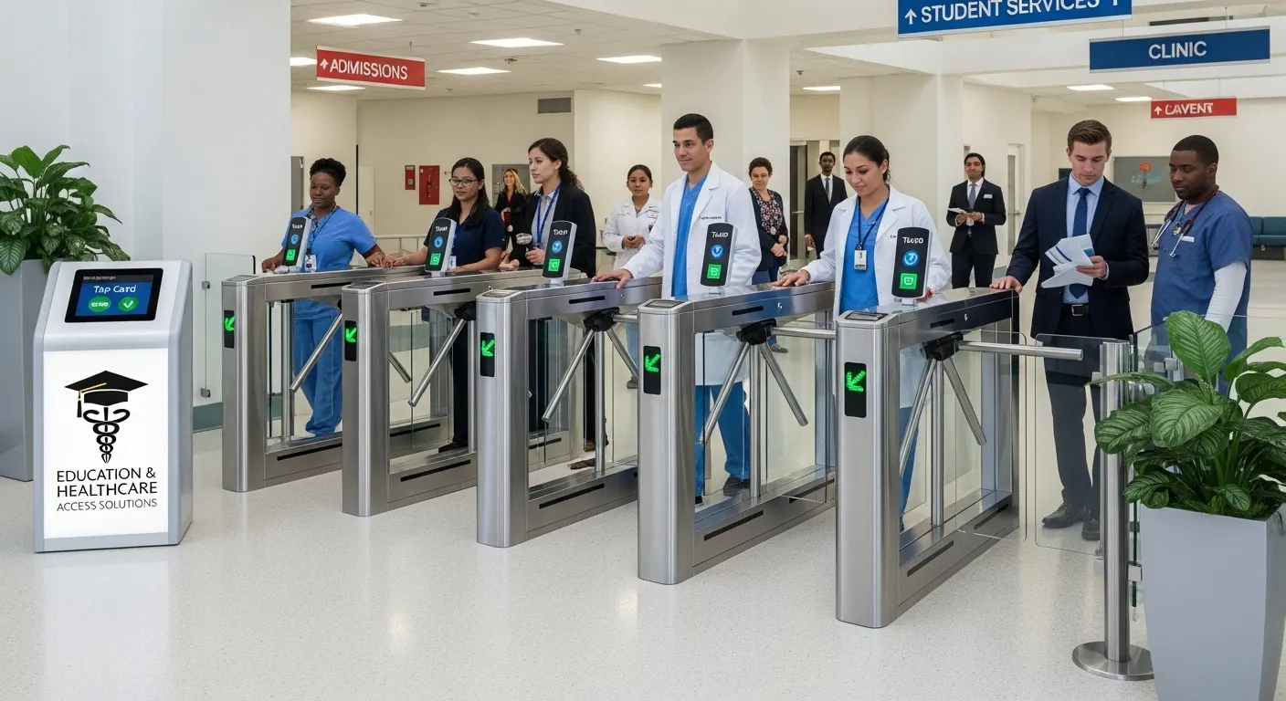 education healthcare turnstile solutions
