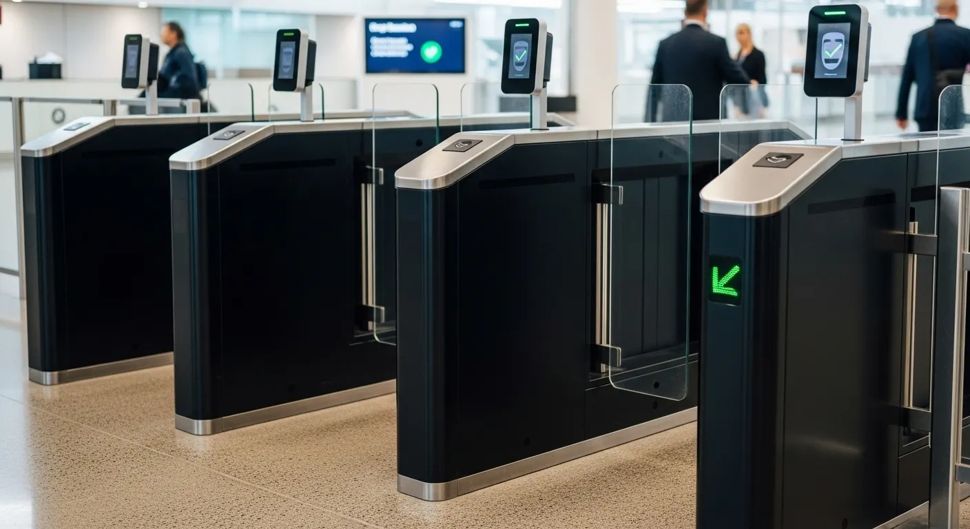 Rozpoznawanie twarzy piecze bramki prędkości do farb