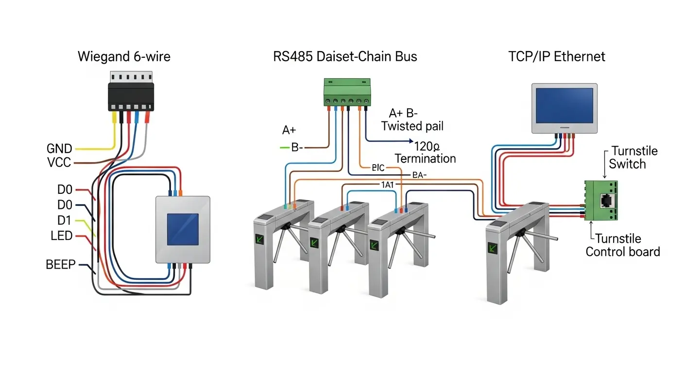 turnstile gate wiring diagram