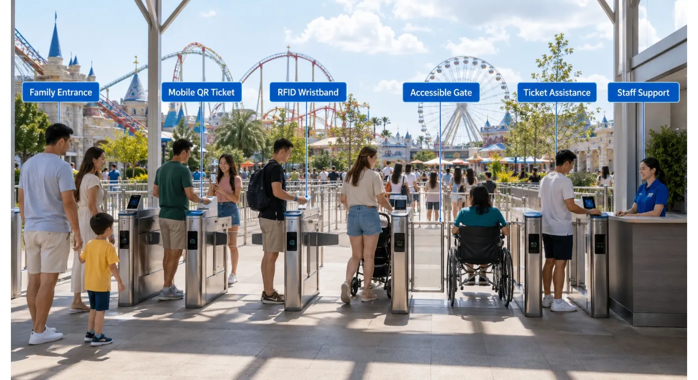 Amusement Park Turnstile Supplier
